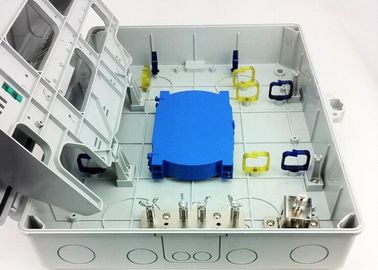 Grey / Beige Fiber Optic Distribution Box 48 Ports ABS FTTH Termination Box