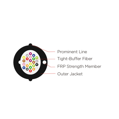Tight Buffer Easy Access Building Optical Fiber Cable For FTTH Network Systems