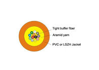 Yellow / Orange Micro Fiber Optic Cable , Anti Torsion Single Mode Fiber Cable