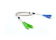 SC / APC - SC / UPC Fiber Optic Patch Cord DX SM Waterproof Fiber Optic Pigtail Cables