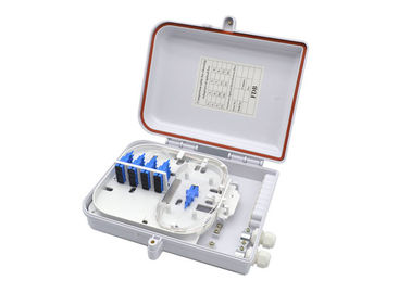 PC ABS Material Fiber Optic Distribution Box 16 Core FTTx Outdoor Wall Mounted Box