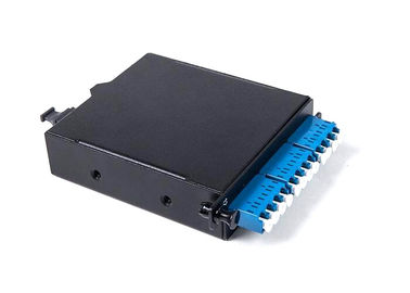 Black MPO Patch Cord Metal 12 Fiber Optical Box 165 * 139 * 33mm