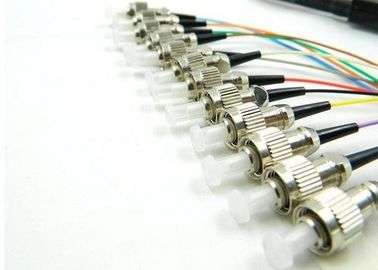 Bunch Optical Fiber Pigtail SM MM 0.9 / 2.0mm 48 Cores Duplex With FC Connector