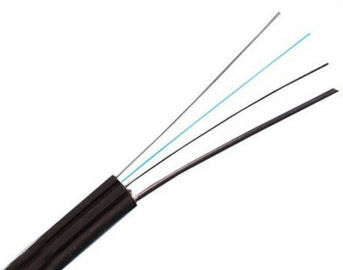 FTTH Figure 8 outdoor Fiber Optic Drop Cable , 1-4 Core Fiber Optic Drop Wire