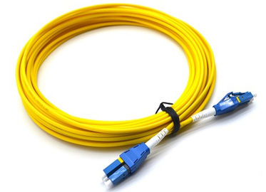10M LC UPC To LC UPC Single Mode Patch Cord Flat Clip Uniboot Duplex OS2 500 Cycles