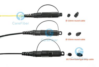 IP67 SC H Connector OptiTap Fiber Optic Jumper Pigtail